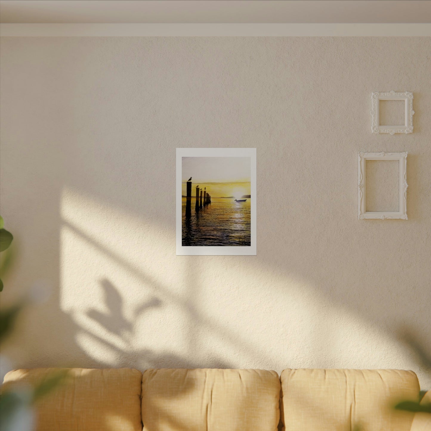 "Beach at Sunset" water color prints
