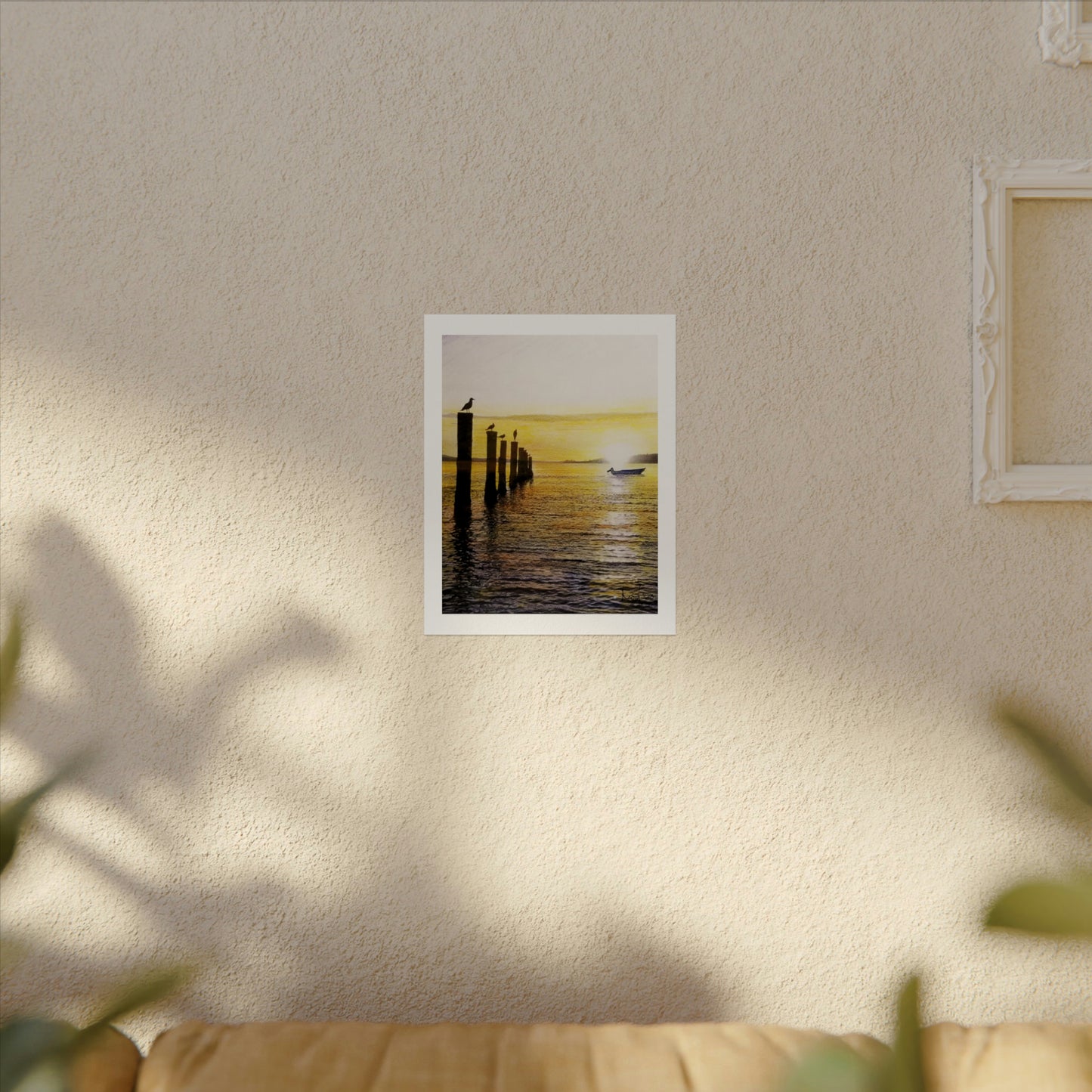 "Beach at Sunset" water color prints