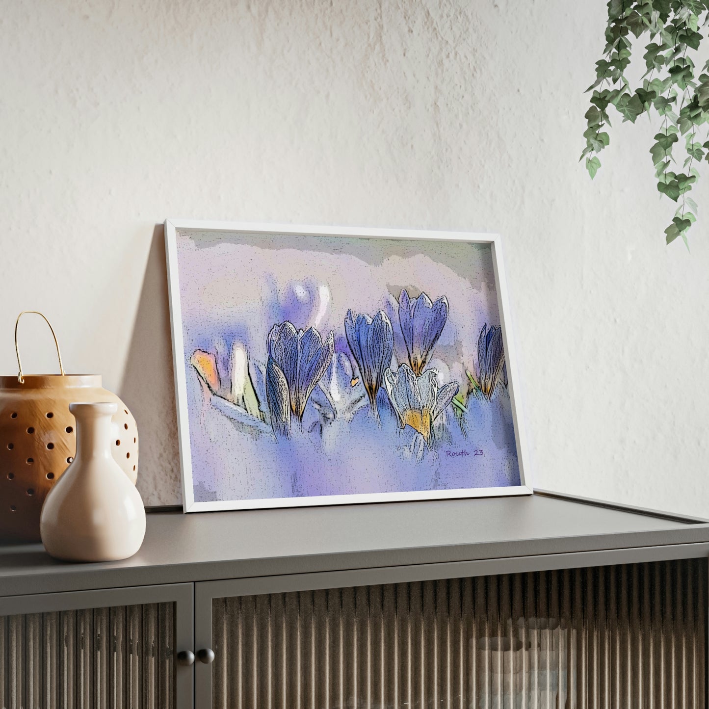 "Crocus watercolor"