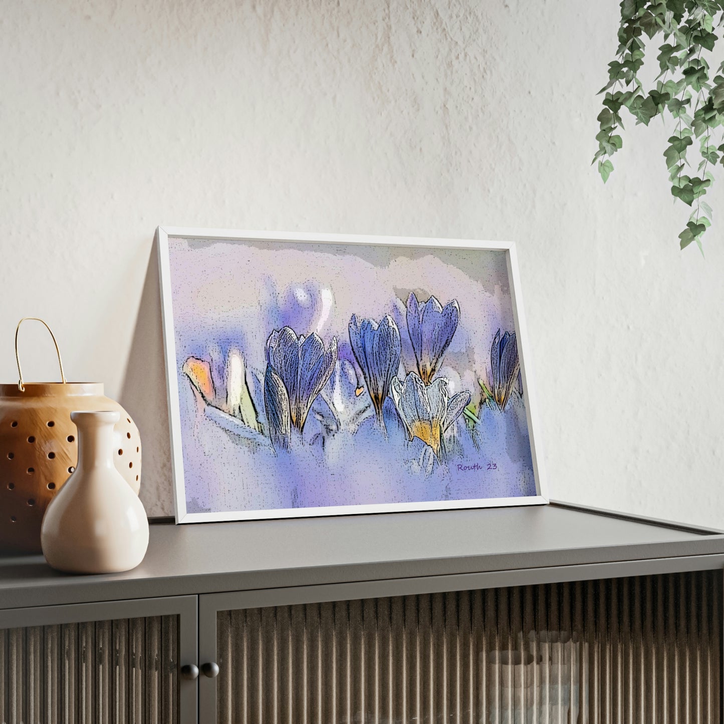 "Crocus watercolor"