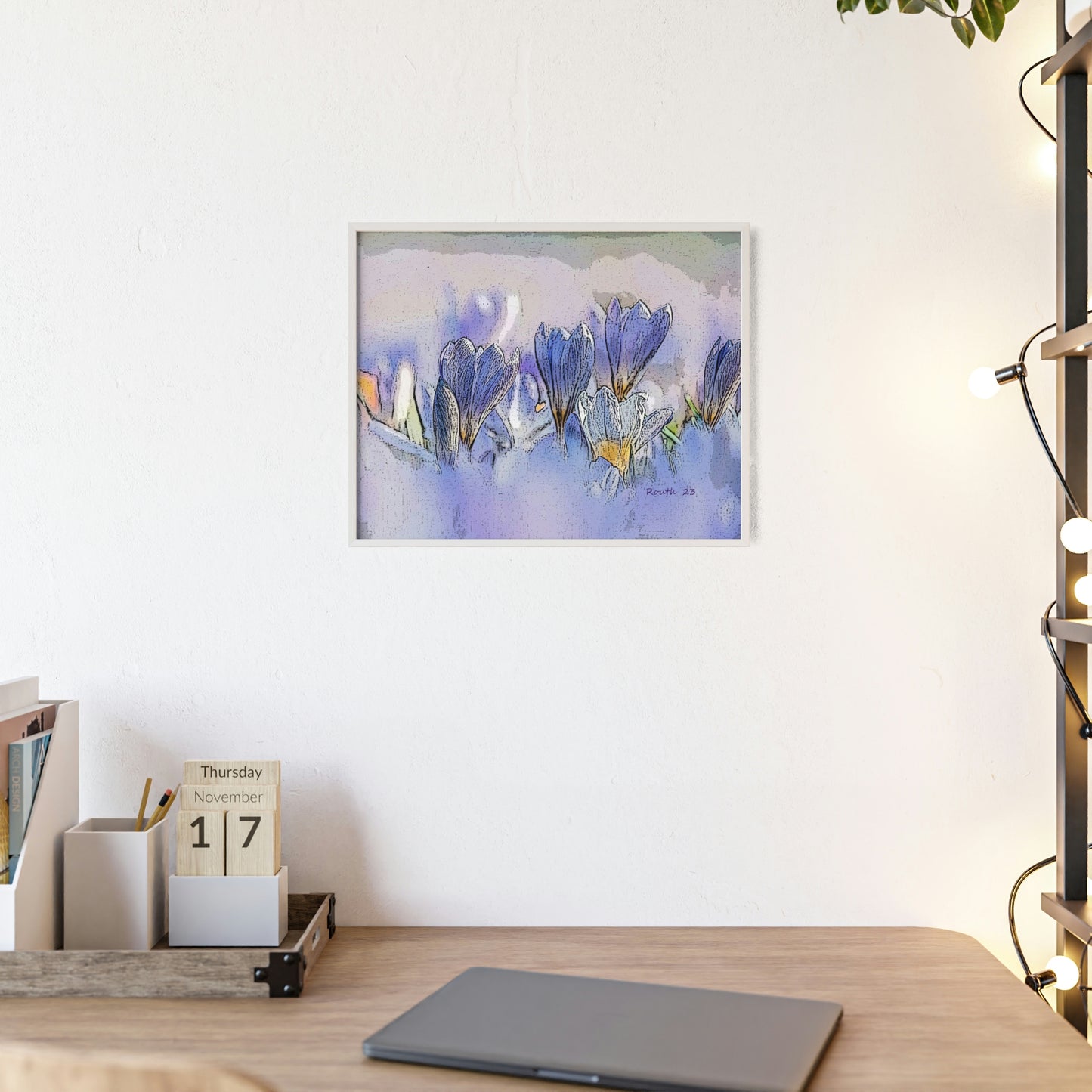 "Crocus watercolor"