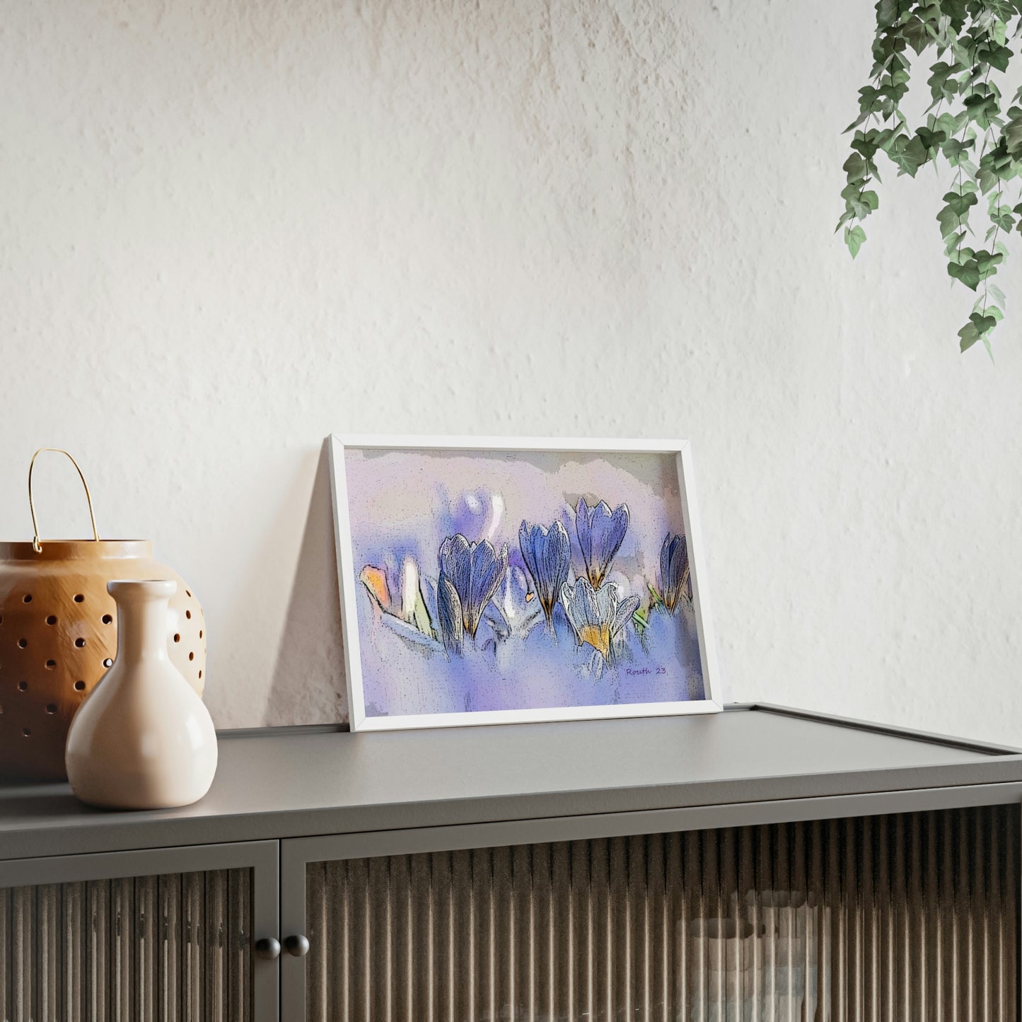"Crocus watercolor"
