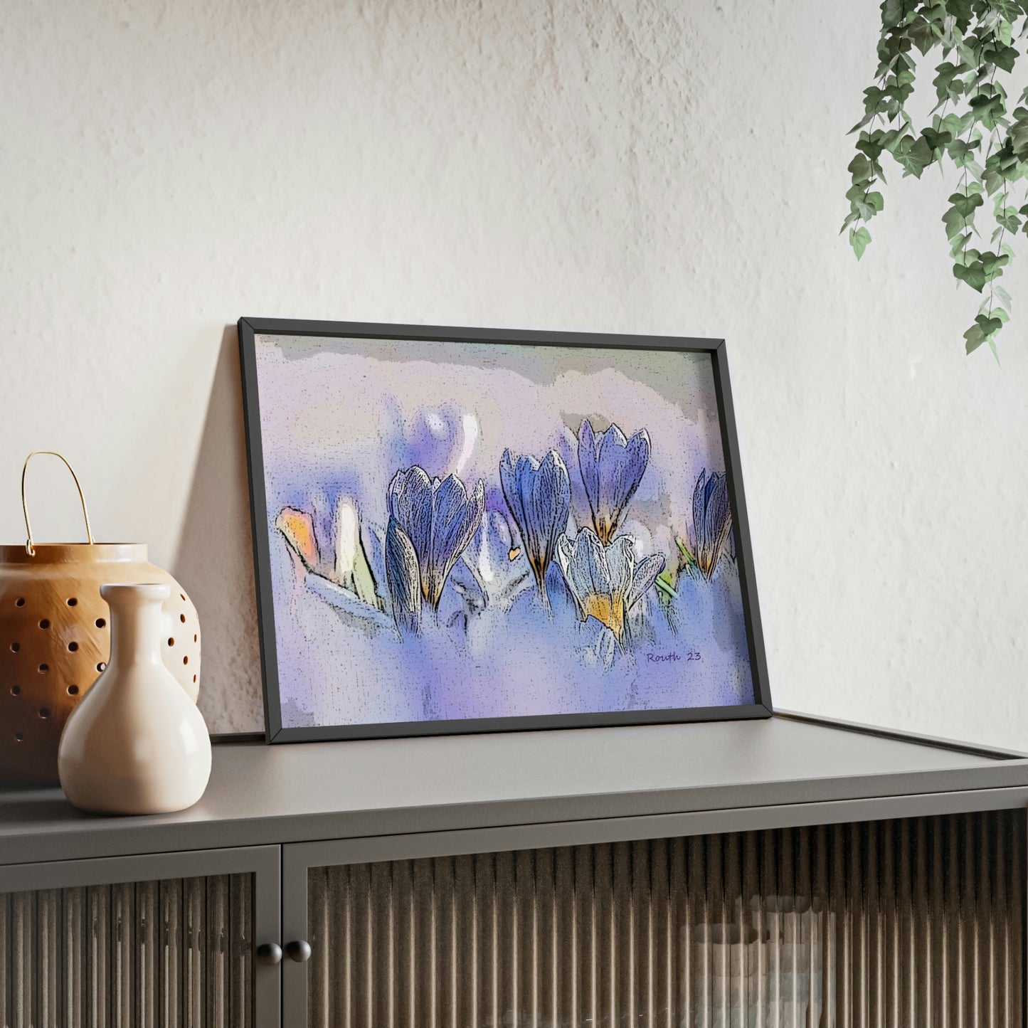 "Crocus watercolor"
