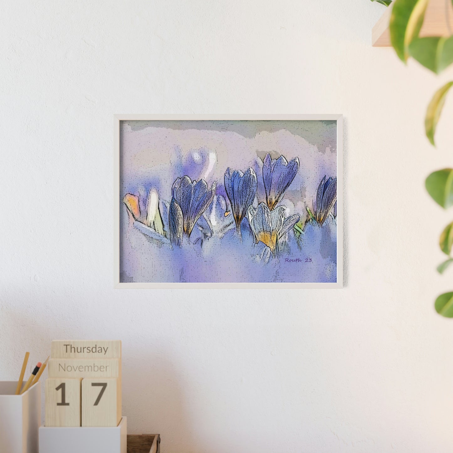 "Crocus watercolor"