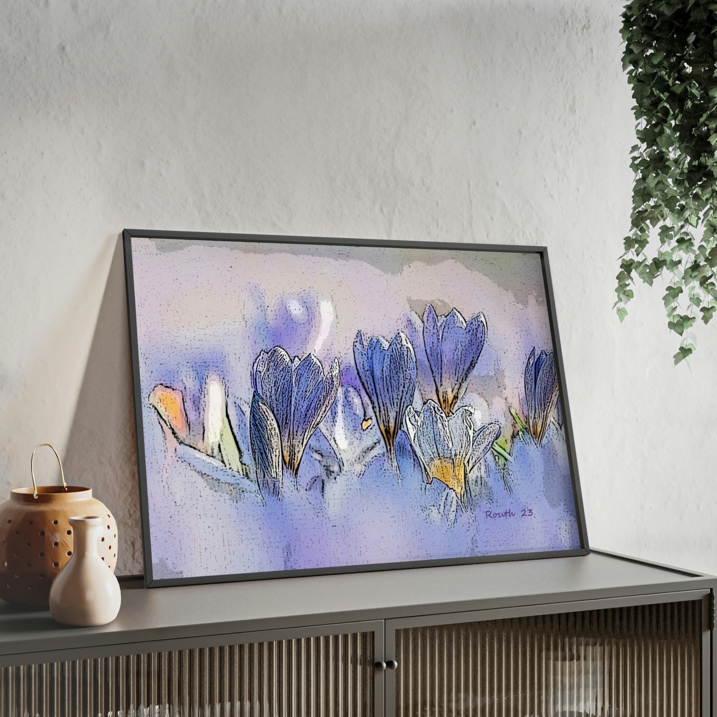 "Crocus watercolor"