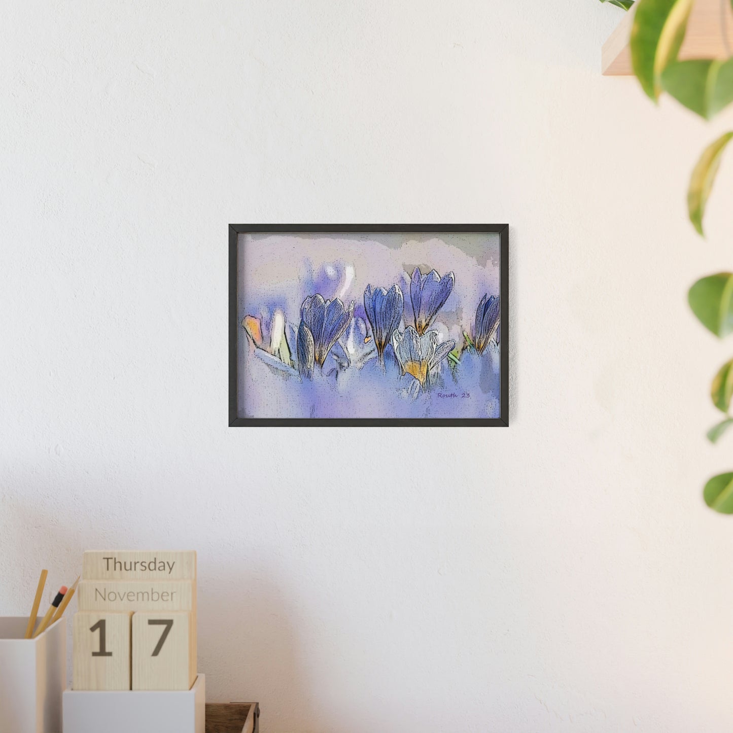 "Crocus watercolor"