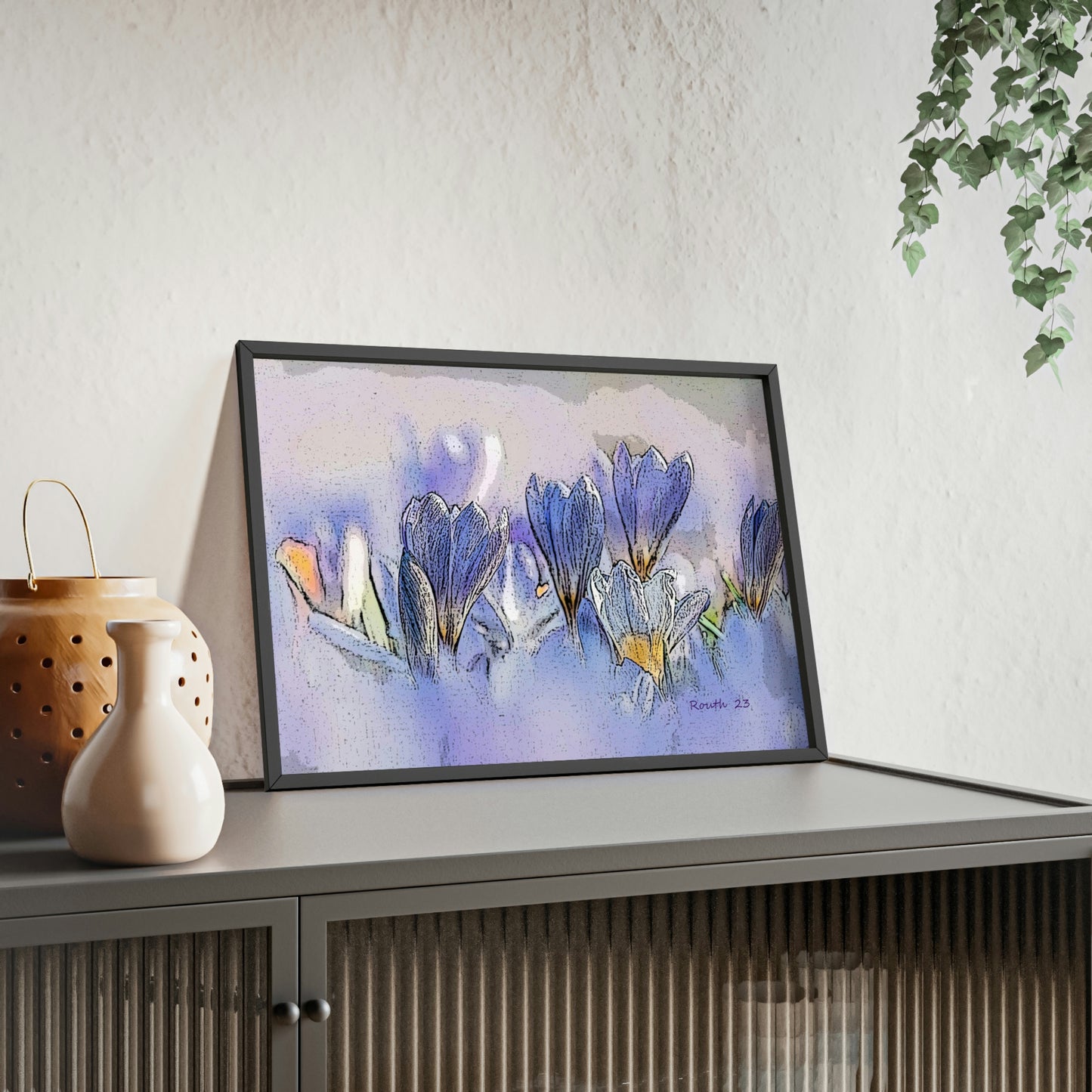 "Crocus watercolor"