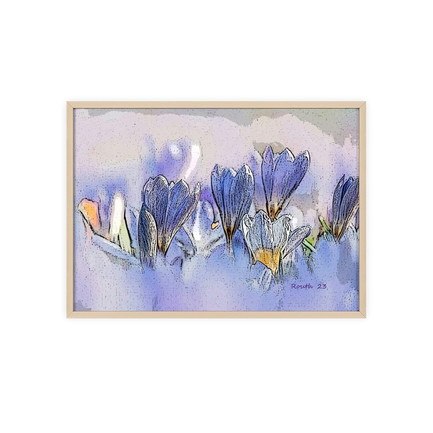 "Crocus watercolor"