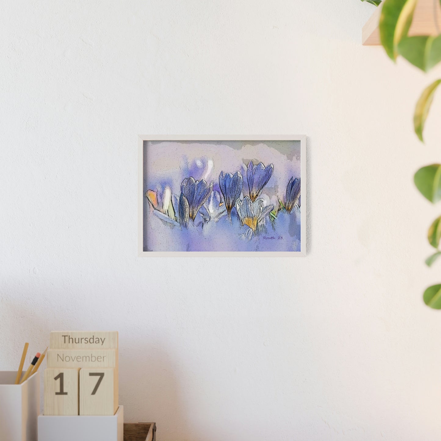 "Crocus watercolor"
