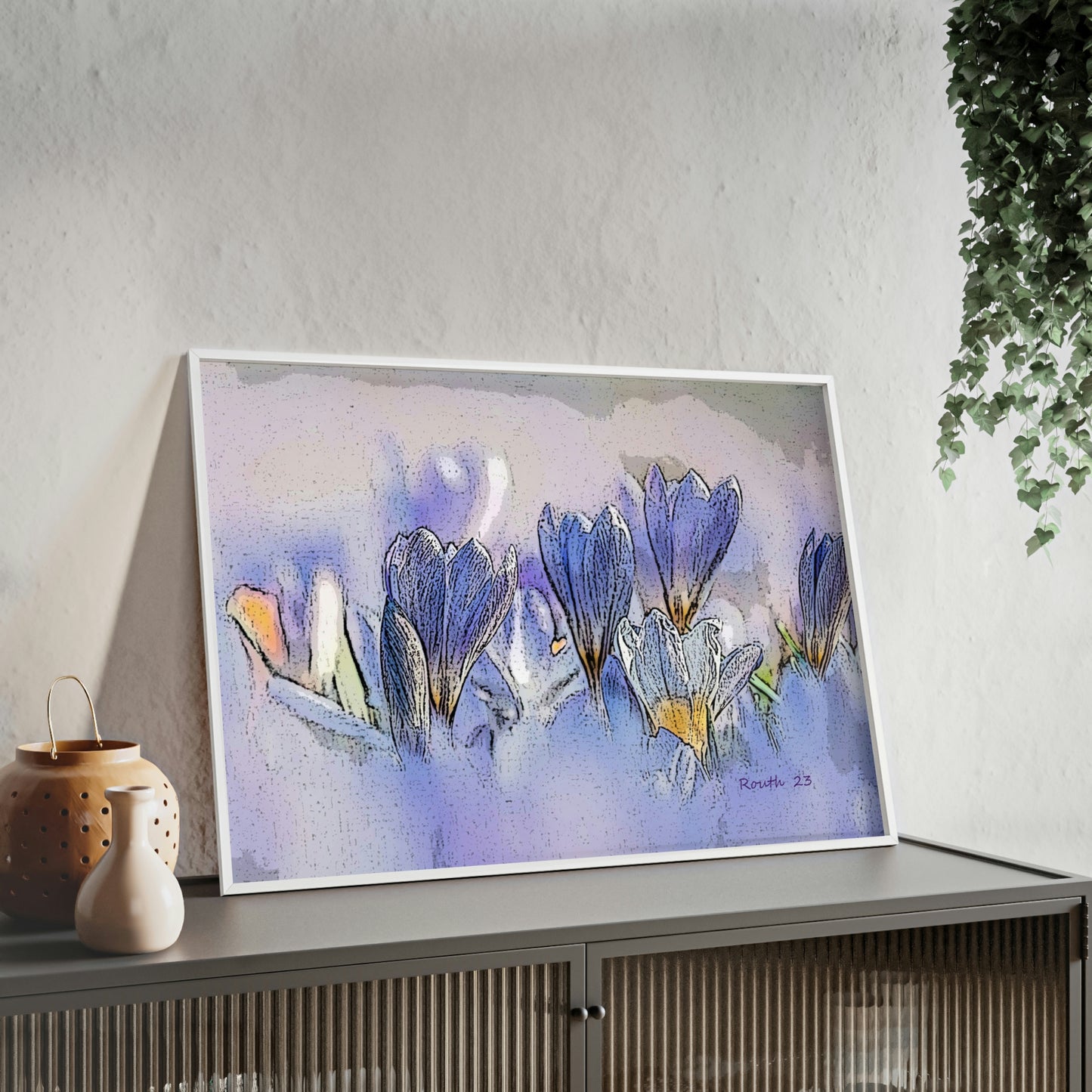 "Crocus watercolor"
