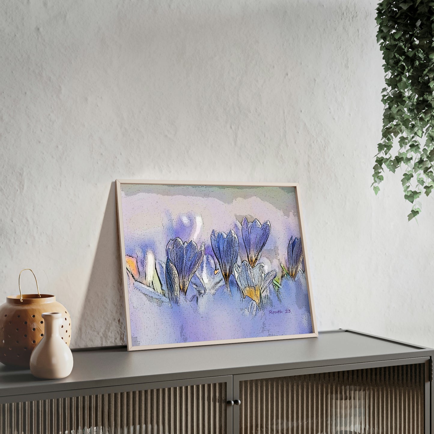 "Crocus watercolor"