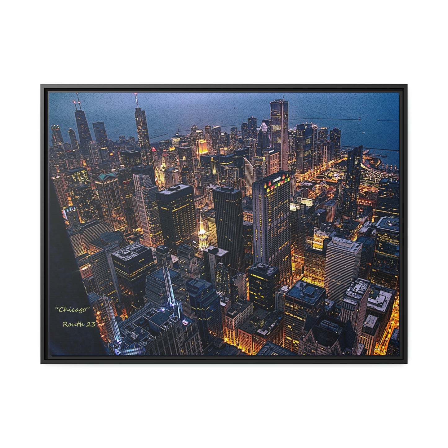 "Chicago" at night