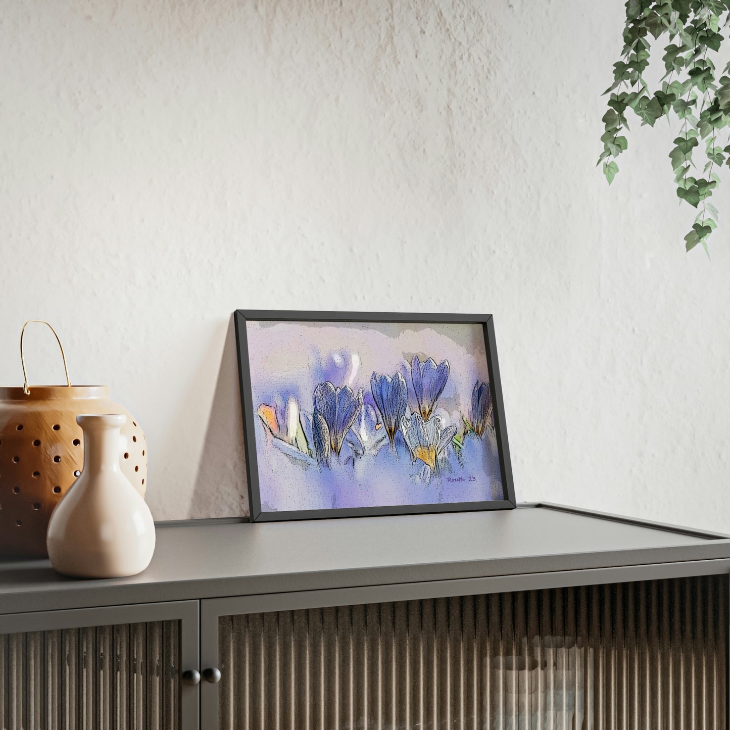 "Crocus watercolor"