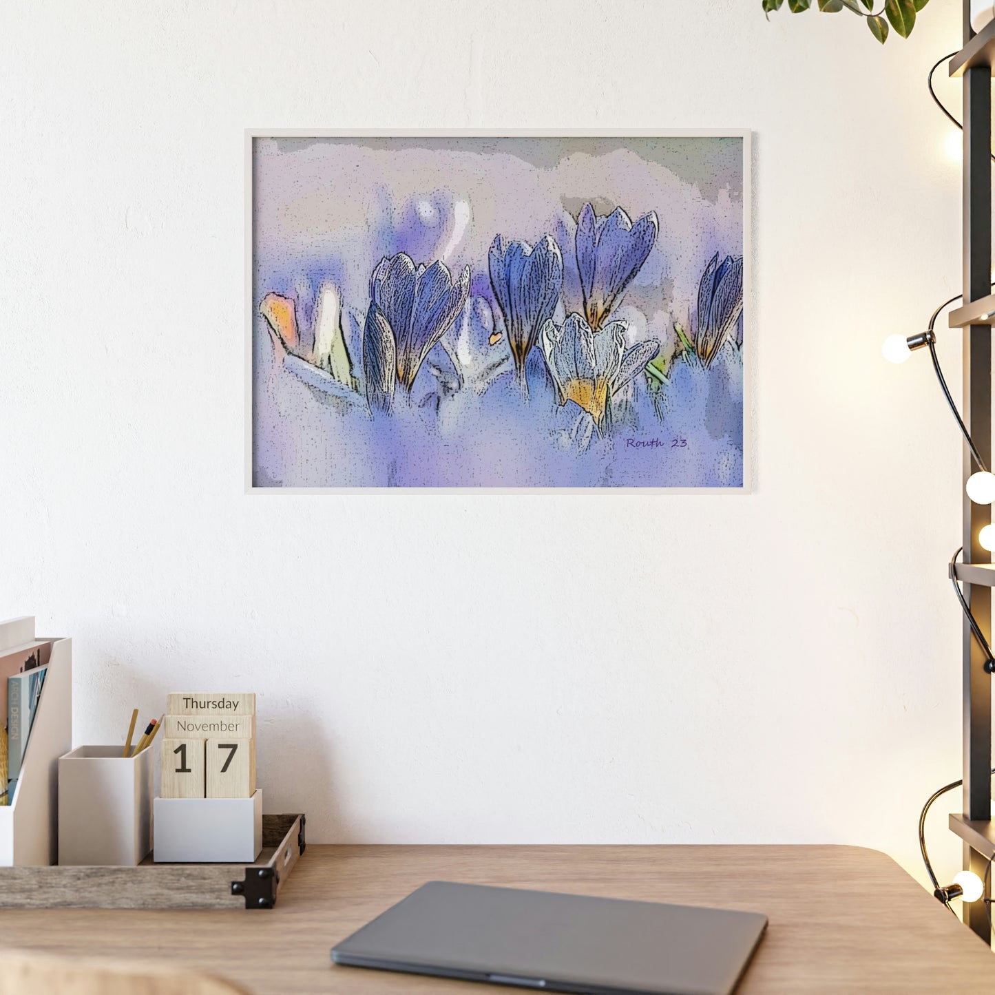 "Crocus watercolor"