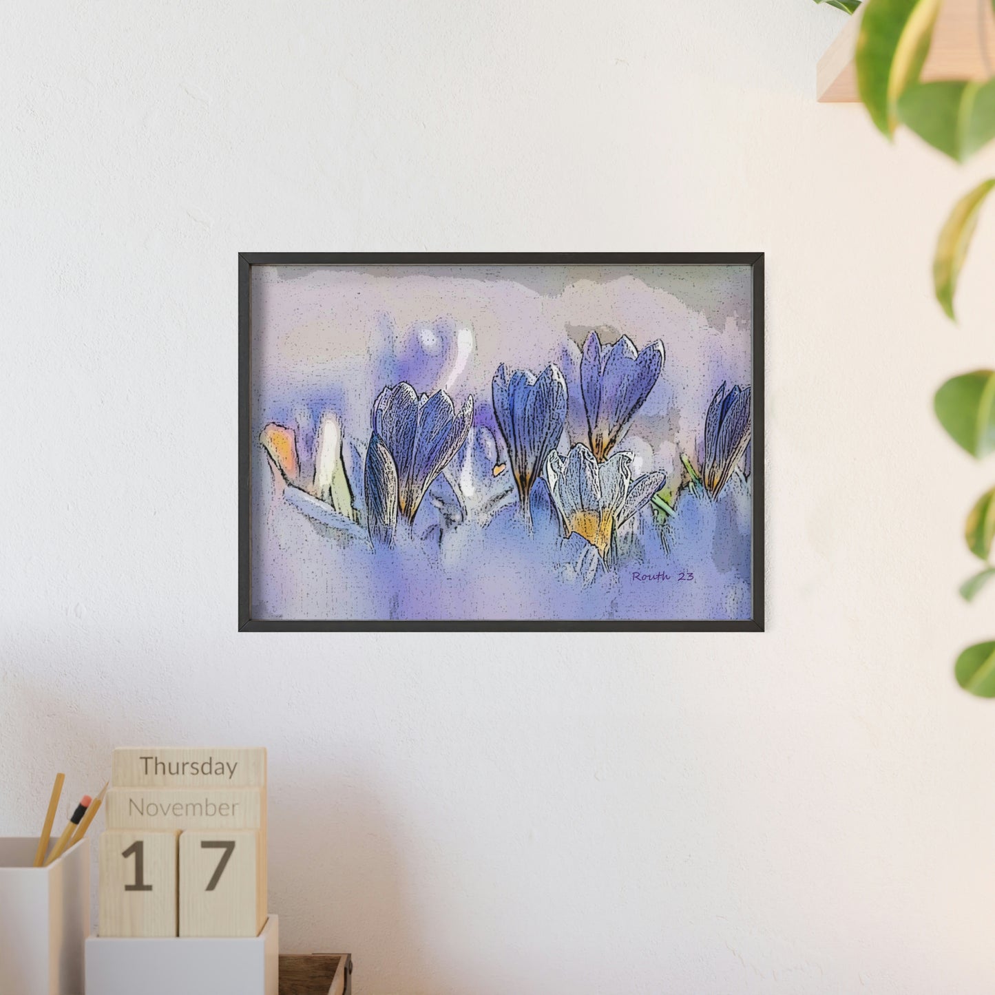 "Crocus watercolor"