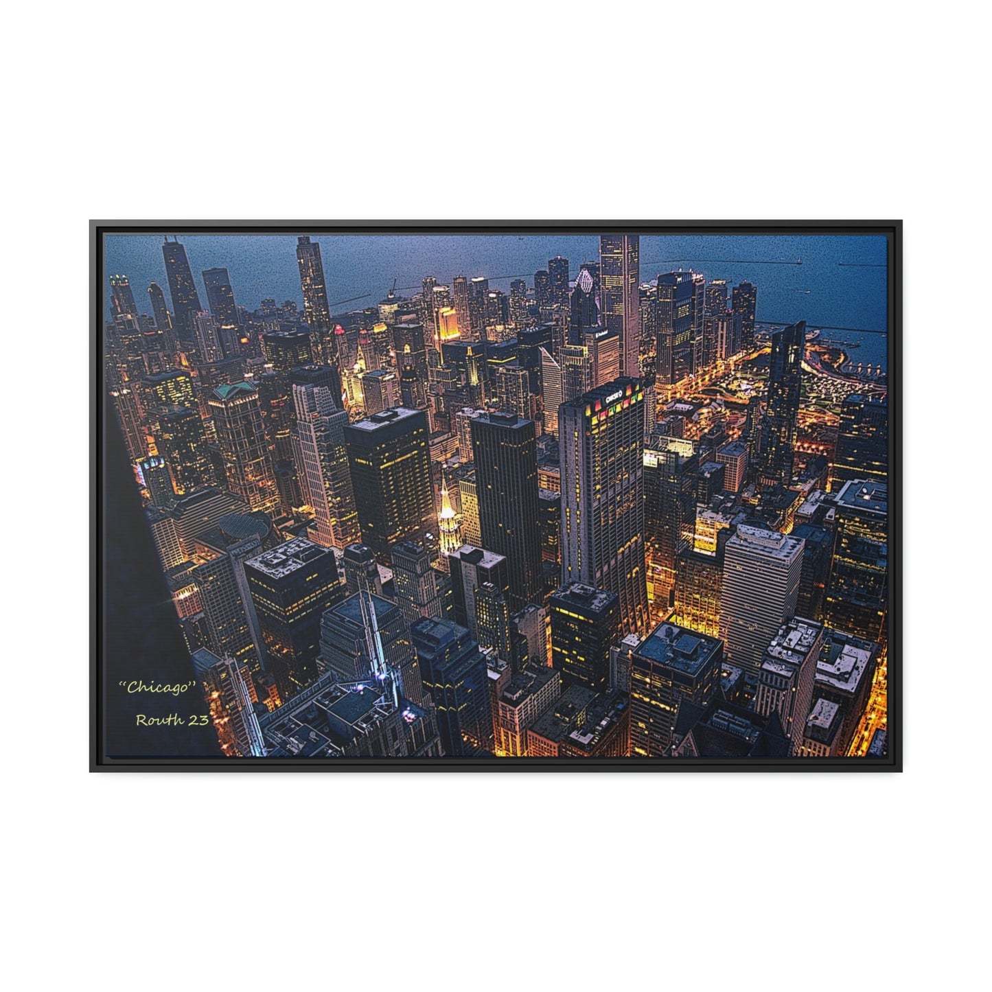 "Chicago" at night