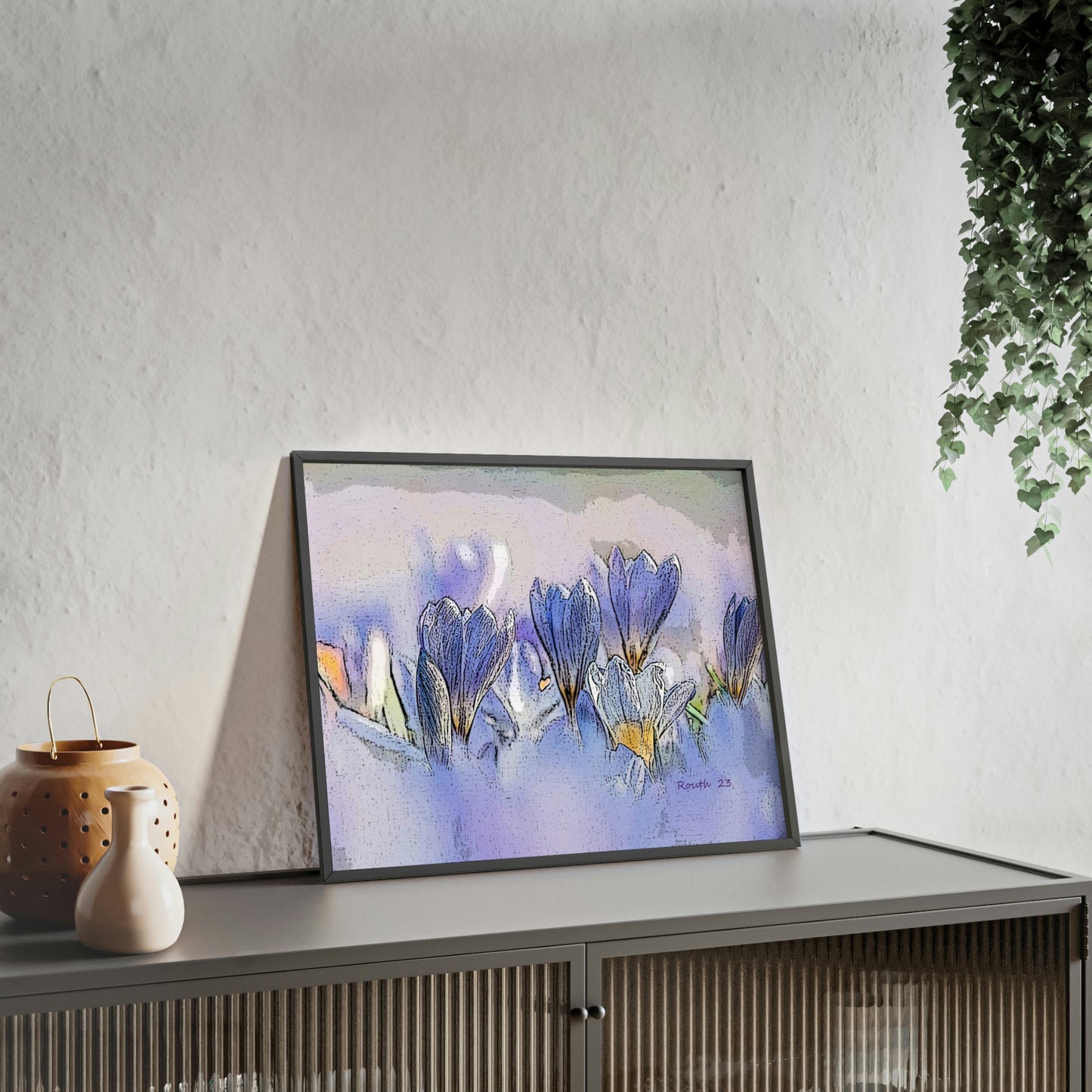 "Crocus watercolor"