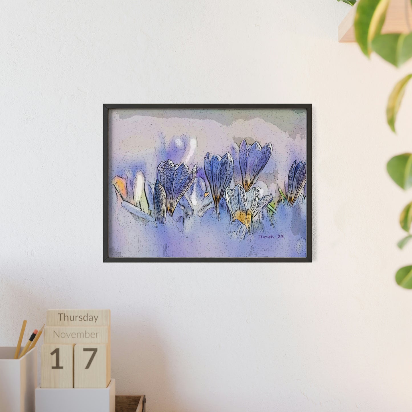 "Crocus watercolor"