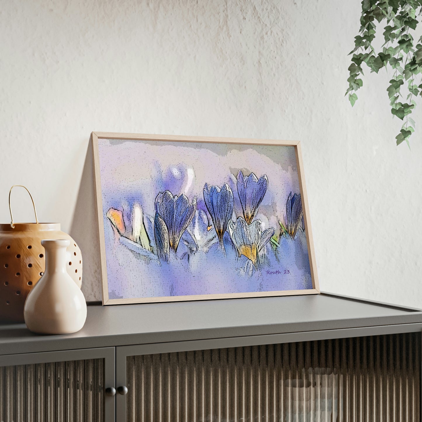 "Crocus watercolor"