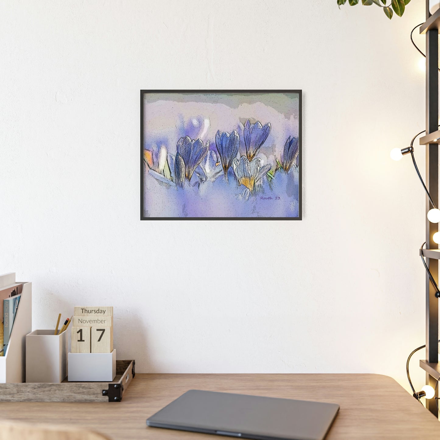 "Crocus watercolor"