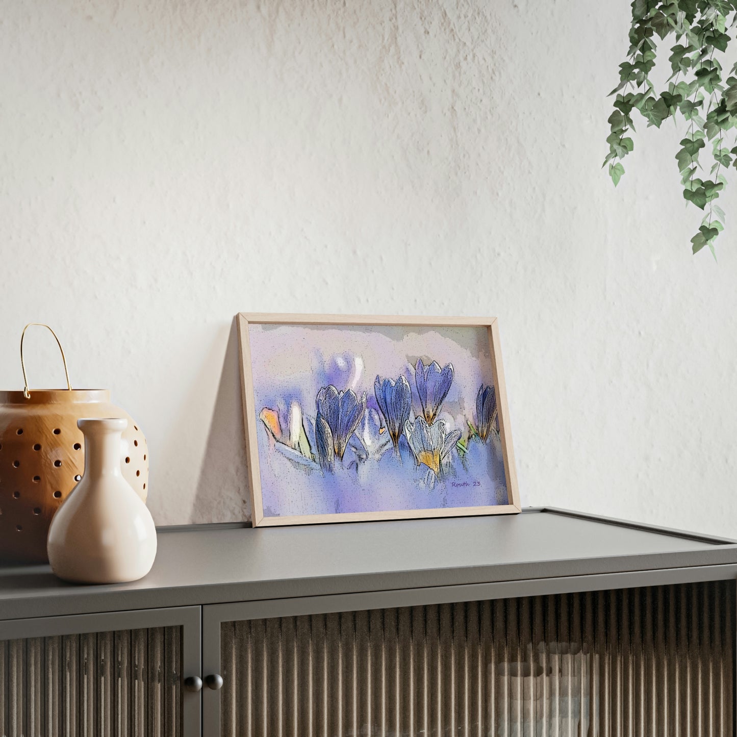 "Crocus watercolor"