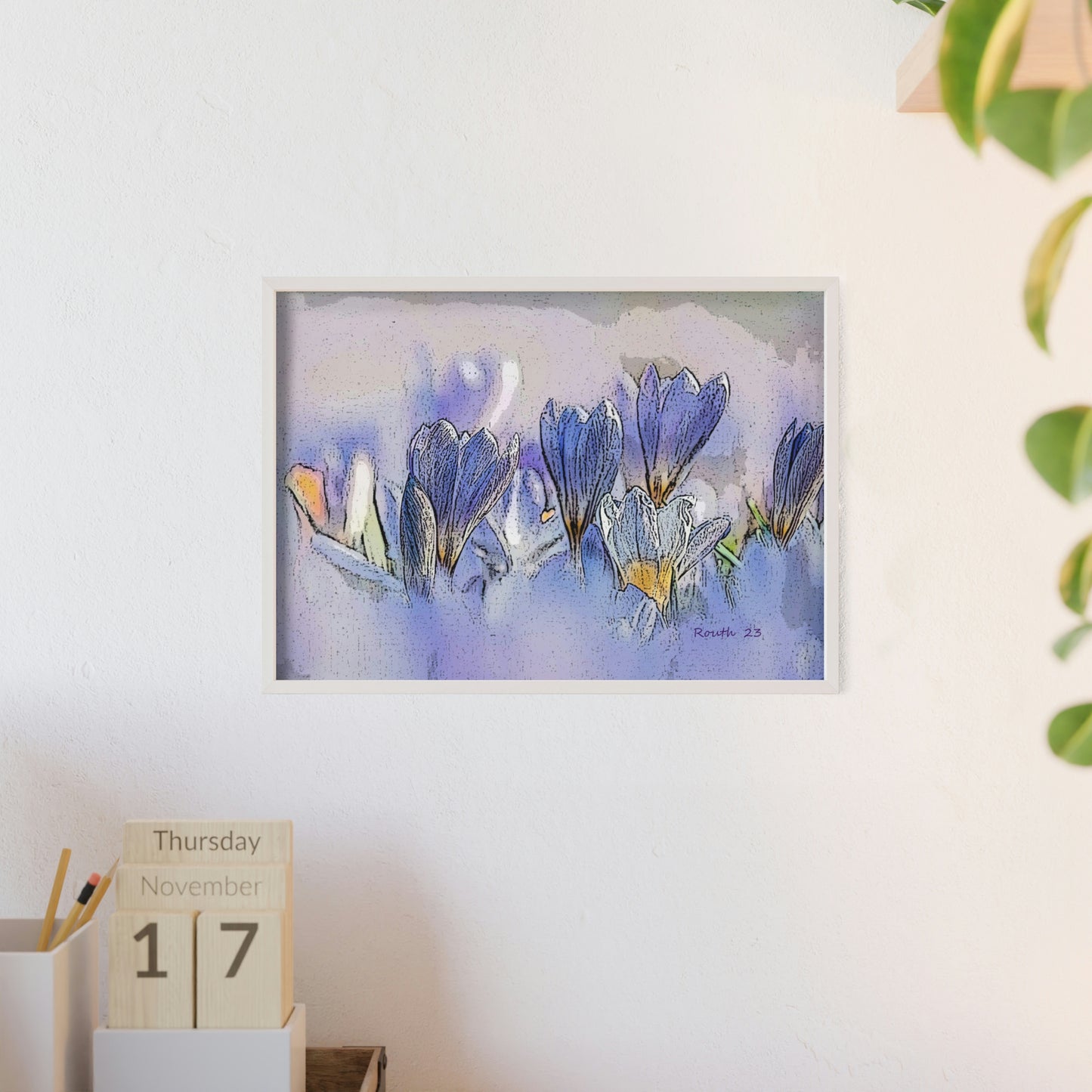 "Crocus watercolor"