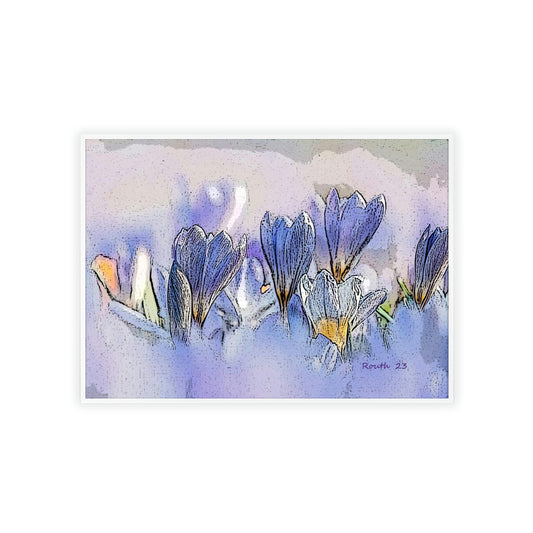 "Crocus watercolor"